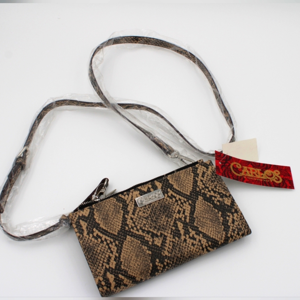 Carlos by Carlos Santana Snakeskin Wallet Crossbody – NWT - Picture 2 of 6